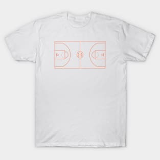 BASKETBALL COURT (LINE) T-Shirt